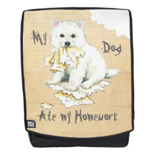 My Eskie Ate My Homework Backpack