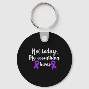 My Everything Hurts Fibro Chronic Pain Grunge  Keychain