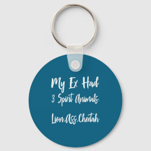 My ex 3 spirit animals ex wife husband divorce div keychain