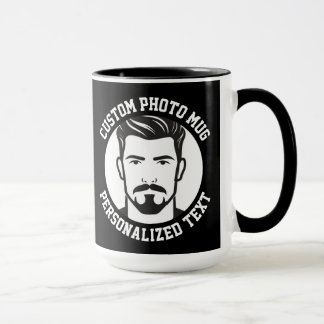 My Face on a BLACK Large Custom Combo Mug