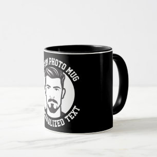 My Face on a Custom Combo Mug BLACK