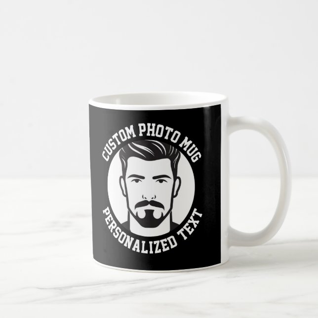 My Face on a Custom Mug BLACK (Droite)