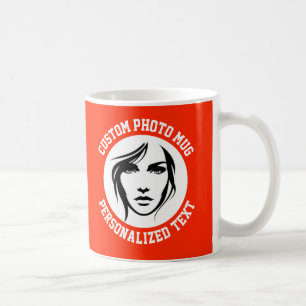 My Face on a Custom Mug BRIGHT RED FF2600