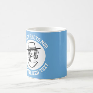 My Face on a Custom Mug POWDER BLUE