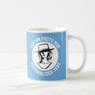 My Face on a Custom Mug POWDER BLUE