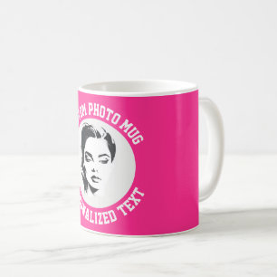 My Face on a Custom Mug STRAWBERRY PINK