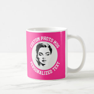 My Face on a Custom Mug STRAWBERRY PINK