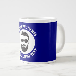 My Face on a NAVY BLUE Custom Giant Mug