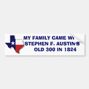 MY FAMILY CAME WITH SFA BUMPER STICKER