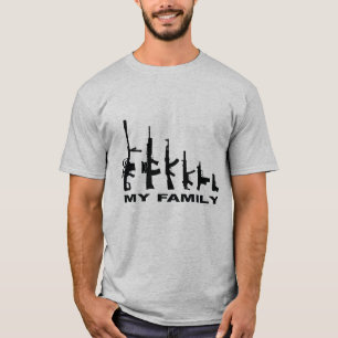 My Family "I Love Guns" (Available in 17 Colours) T-Shirt