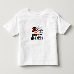 My Family is a Bunch of Flakes Snowflake Toddler T-shirt