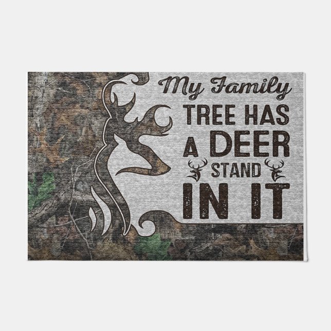 My Family Tree Has A Deer Stand In It Doormat (Front)