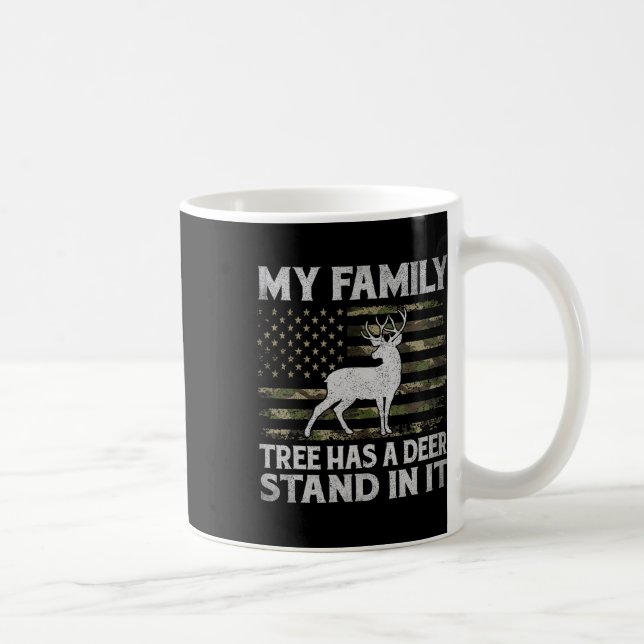 My Family Tree Has A Deer Stand In It Hunting Deer Coffee Mug (Right)