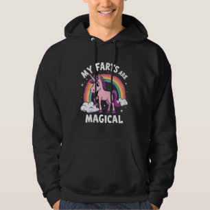 My Farts Are Magical Funny Unicorn Rainbow  Hoodie