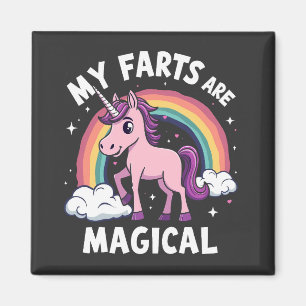 My Farts Are Magical Funny Unicorn Rainbow  Magnet