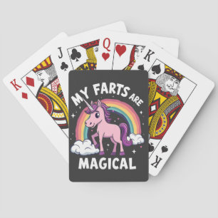 My Farts Are Magical Funny Unicorn Rainbow  Playing Cards