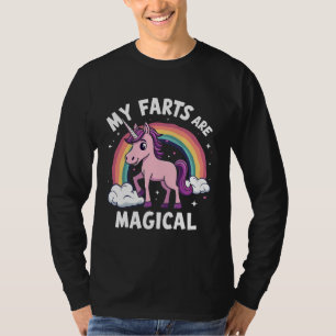 My Farts Are Magical Funny Unicorn Rainbow  T-Shirt