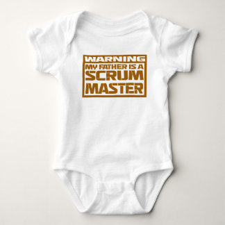my father is a scrum master baby bodysuit
