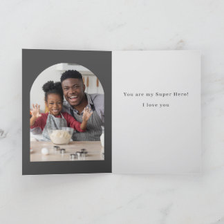 My Father, My Super Hero Father's Day Thank You Card