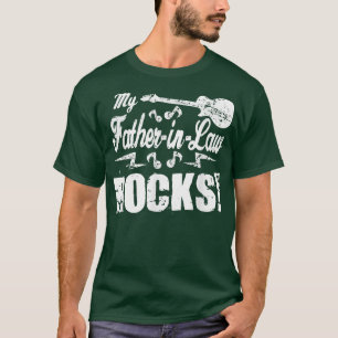 My FatherinLaw Rocks  Guitar Rock n Roll Funny Gif T-Shirt
