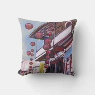 My Father's Rising Dragon, Singapore Throw Pillow