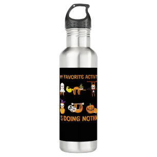 My Favorite Activity Is Doing Nothin' Retro Sloth  710 Ml Water Bottle