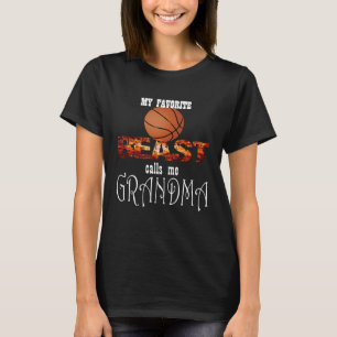 My Favorite Basketball BEAST Calls Me GRANDMA Spor T-Shirt