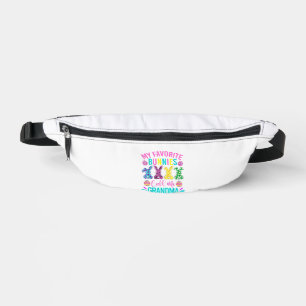 My Favorite Bunnies Call Me Grandma Shirt Cute Eas Fanny Pack