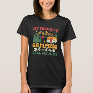 My Favorite Camping Buddies Call Me Mimi Groovy Ca T-Shirt