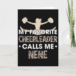 My Favorite Cheerleader Calls Me Nene Cheerleading Card