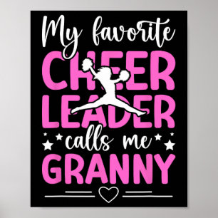 My Favorite Cheerleader Granny Cheer Granny Grandm Poster