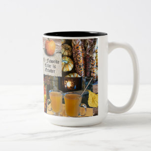 My Favorite Color is October Mug