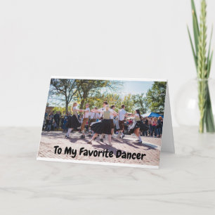 **MY FAVORITE DANCER** ON YOUR BIRTHDAY CARD
