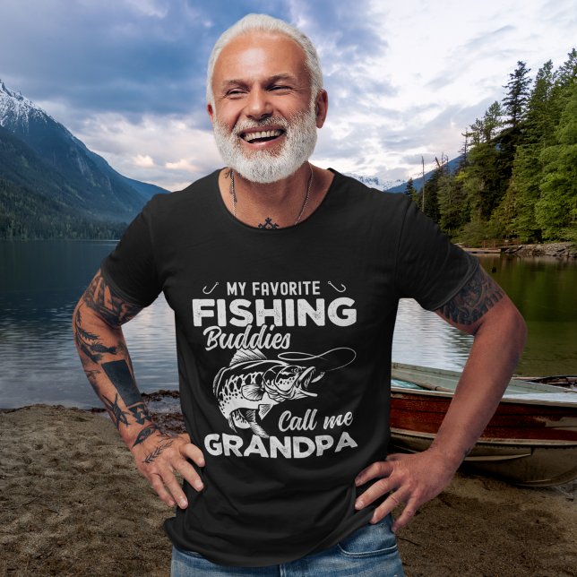 My Favorite Fishing Buddies Call Me Grandpa T-Shirt (Creator Uploaded)