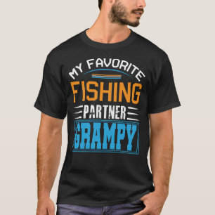My Favorite Fishing Partner GRAMPY Fathers Day T-Shirt