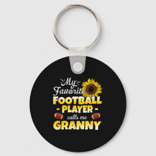 My Favorite Football Player Calls Me Granny Keychain