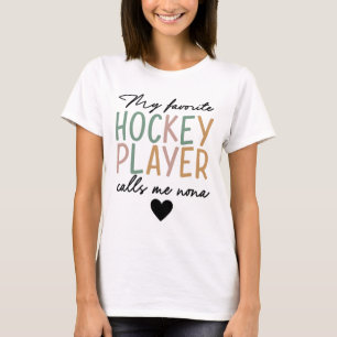 My Favorite Hockey Player Calls Me Nona Vintage T-Shirt