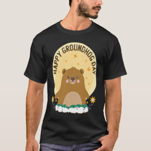 My Favorite Holiday Ground Hog Sunshine Groundhog T-Shirt