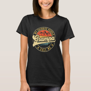 My Favorite People Call Me Grampa Vintage Father' T-Shirt