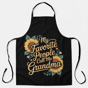 My Favorite People Call Me Grandma Mother's Day Apron