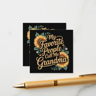 My Favorite People Call Me Grandma Mother's Day Enclosure Card