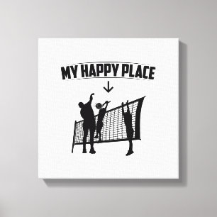 My Favorite Place   Volleyball Player Gift Idea Canvas Print