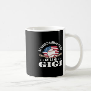 My Favorite Sell Player Calls Me Gigi Usa Flag  Coffee Mug