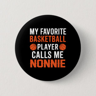 My Favorite Sketll Player Calls Me Nonnie 1  2 Inch Round Button