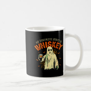 My Favorite Srit Is Whiskey Funny Ghost Halloween Coffee Mug