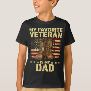 My Favorite Veteran Is My Dad Father Veterans Day  T-Shirt