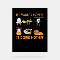 My Favourite Activity Is Doing Nothin' Retro Sloth