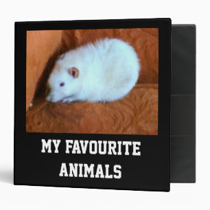 My Favourite Animals Customizable Binder