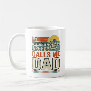 My Favourite Archer Calls Me Dad Vintage Design_1 Coffee Mug