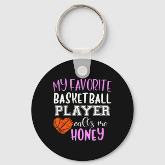 My Favourite Basball Player Call Me Honey Keychain